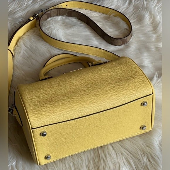 💰SOLD - CH322 - Coach Rowan Satchel with Signature Canvas Detail - Picture 7 of 12